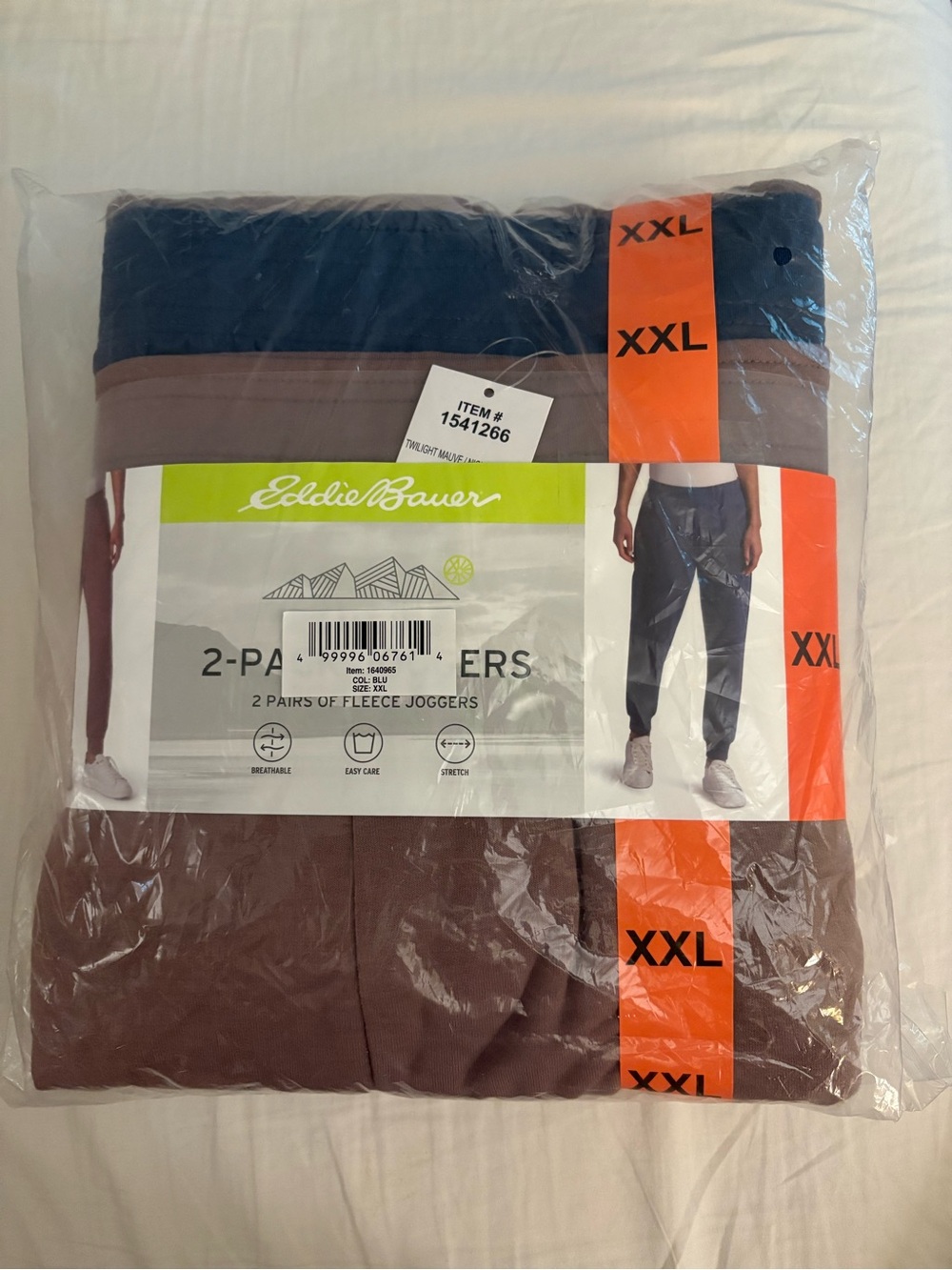 Eddie Bauer NWT 2-Pack Women XXL Jogger Lounge Pants Twilight Mauve Nightshadow